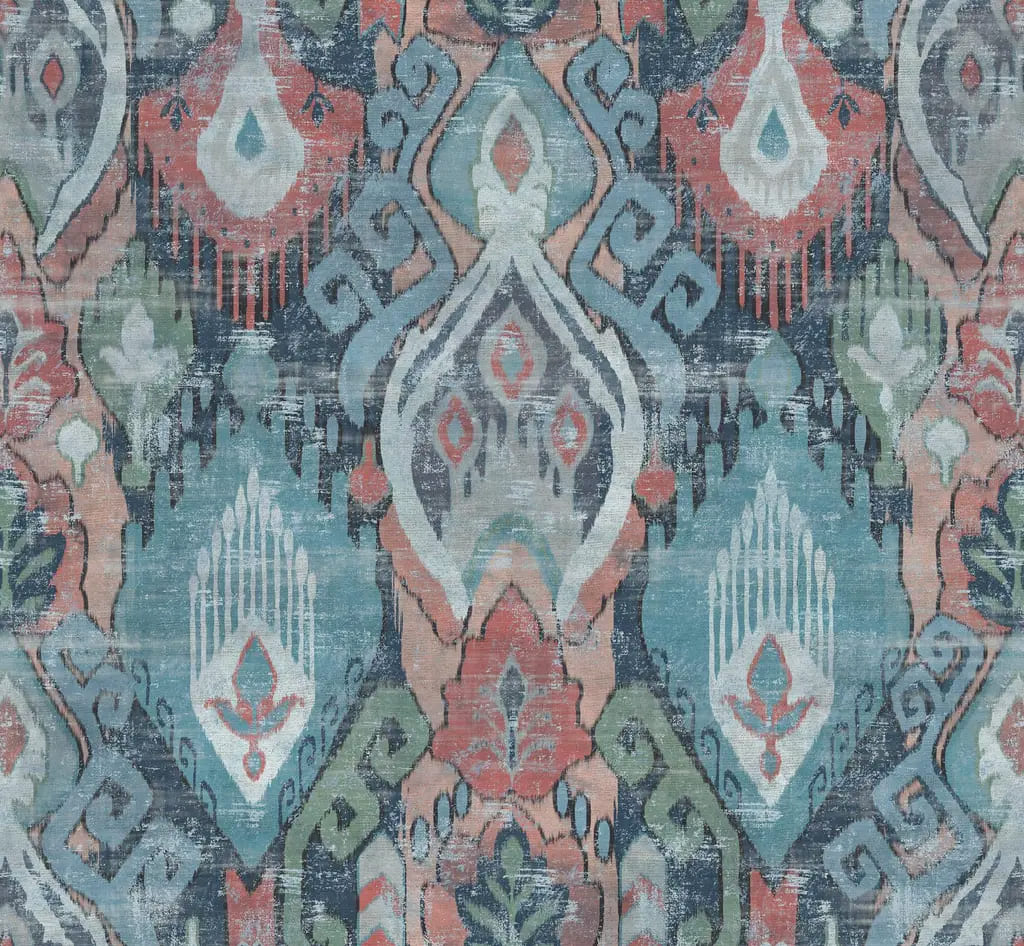 Pacific Boho Ikat Wallpaper